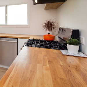 Modern Kitchen Wood Countertop